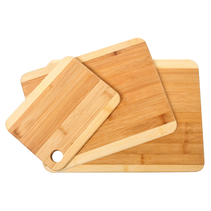 Imperial Home 3Piece Bamboo Cutting Boards & Reviews Wayfair